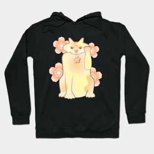 Sakura Lucky Cat Hoodie